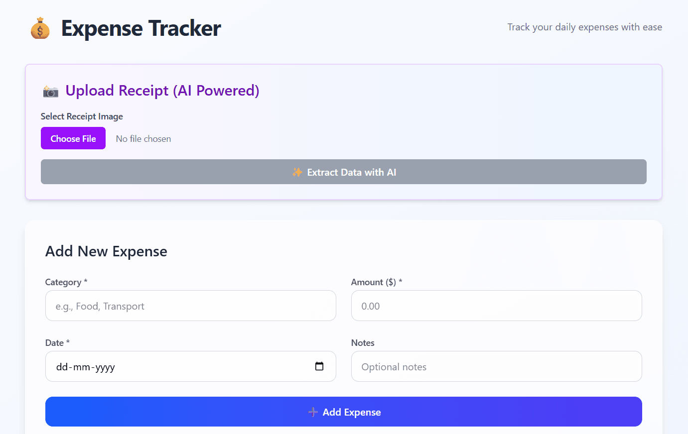 Cloud Expense Tracker
