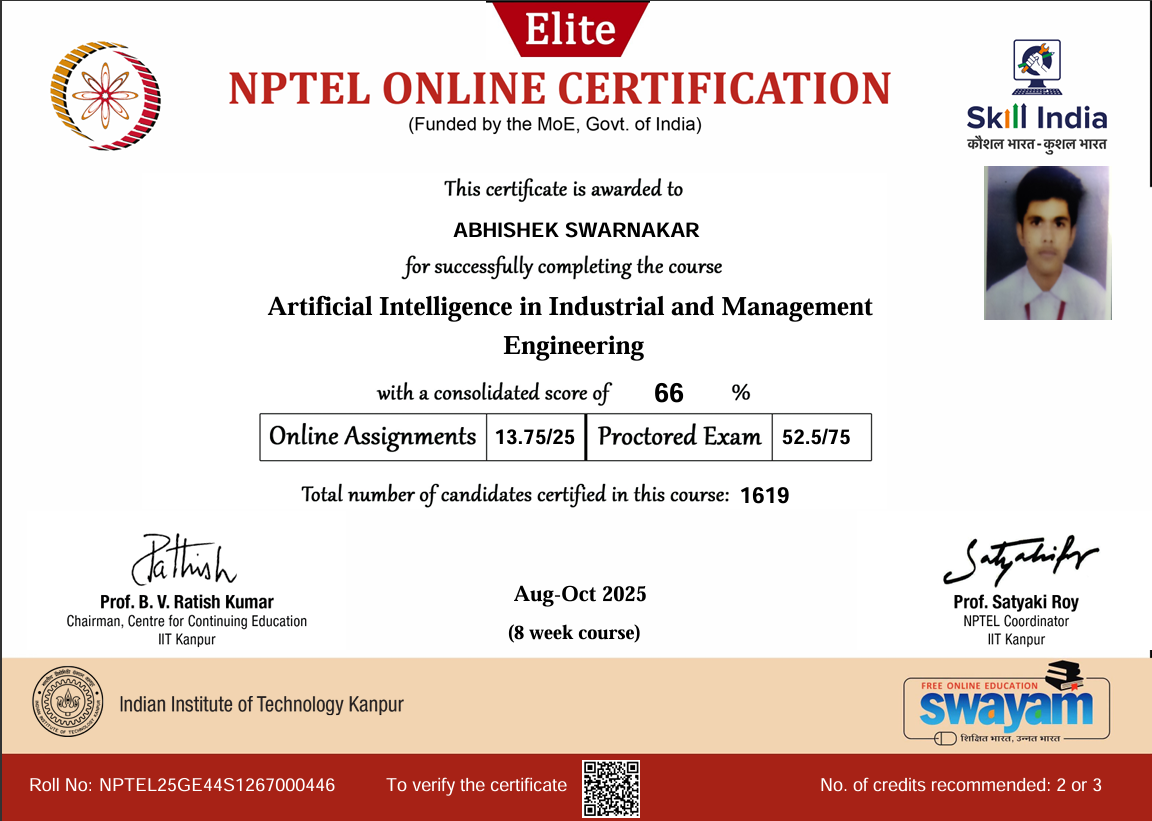 Artificial Intelligence in Industry and Management